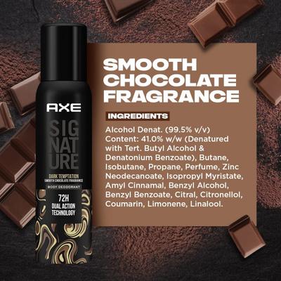 Axe Signature Body Deodorant (72H Dual Action Technology) - Dark Temptation 122 ml - Men Deodorants/Roll-Ons