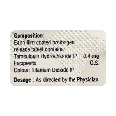 TAMDOSIN 0.4mg Tablet 10's - Bladder And Prostate Disorders-Dru