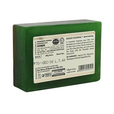 Khadi Natural Herbal Soap - Apricot Scrub 125 gm - Soaps