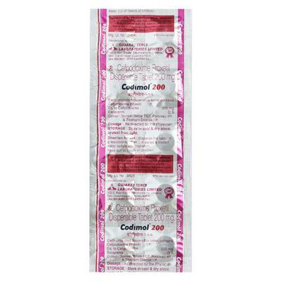 CODIMOL 200mg Tablet 10's - Bacterial Infections-Cep
