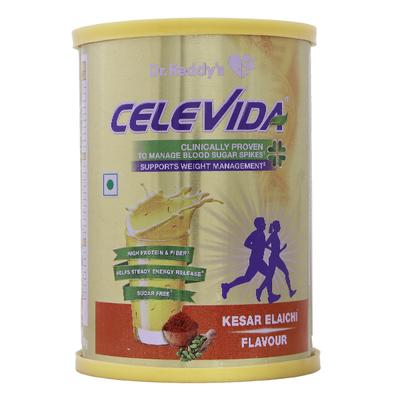 CELEVIDA KESAR ELAICHI FLAVOUR Powder 400gm - Supplements-Ent