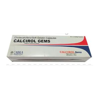 Calcirol Gems 60000 Tablet 4'S - Supplements-Vit