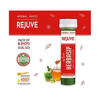 Axiom Herbasip Rejuve Juice Shots (Pack of 6 X 50 ml) - Ayurvedic Juices