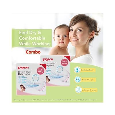 Pigeon Breast Pads Honeycomb Combo 36's - Breast Pads & Shields