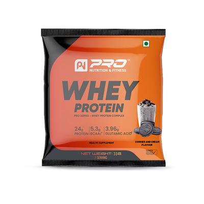 Pro Nutrition & Fitness Whey Protein - Cookies and Cream Flavour 33 gm - Whey Proteins