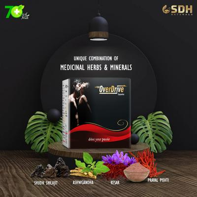 Shree Dhanwantri Herbals OverDrive Capsule (Pack of 5 x 6's) - Sexual Healthcare