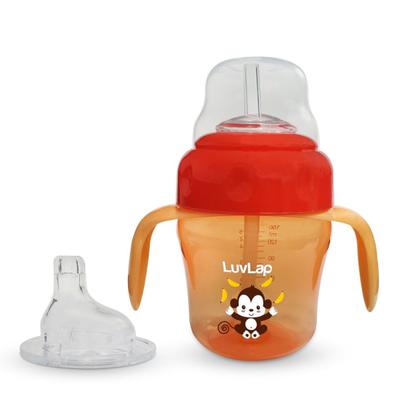 LuvLap Banana Time 2 in 1 Sipper - Orange 150 ml - Feeding & Nursing