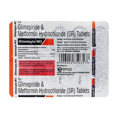 GLIMINYLE M 3mg Tablet 10's - Diabetes-Ant