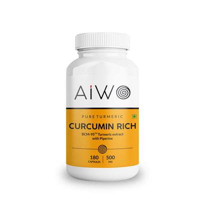 Aiwo Curcumin Rich 500 mg Capsule 180's - Herbal Dietary Supplement