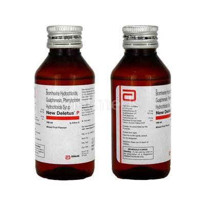 Deletus P NEW Syrup 100ml - Cough And Cold-Cou
