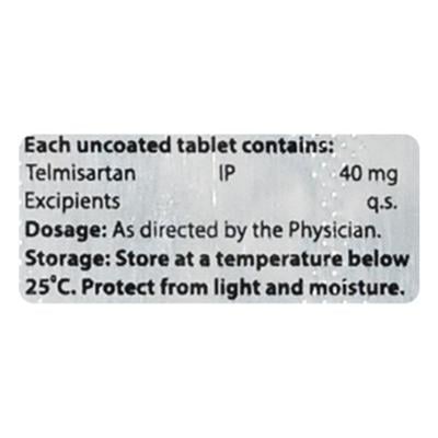 TELSURE 40MG TABLET 10'S - Hypertension-Ang