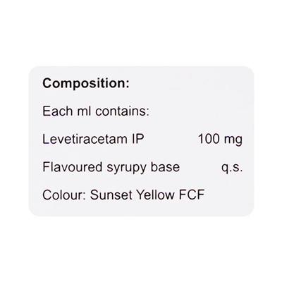 LEVESRA 100 Oral Solution 100ml - Epilepsy/Convulsion-Ant