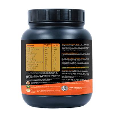 Nutrigain Herbo-Whey Protein Powder - Chocolate Flavour 500 gm - Whey Proteins