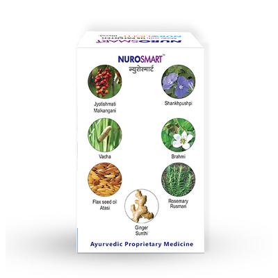 NisargaHerbs Nurosmart Veggie cap 60's - Speciality Medicines
