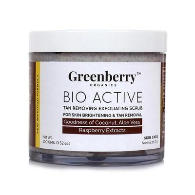 Greenberry Organics Bio Active Tan Removing Exfoliating Scrub 100 gm - Night Cream