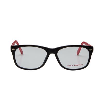 Vision Express 29468 Black Almond Eyeglasses (Including Anti-Reflective Coating Lens) 1's - Wearables Eye Glasses