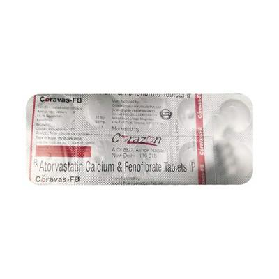 CORAVAS FB Tablet 10's - High Cholesterol-Dys