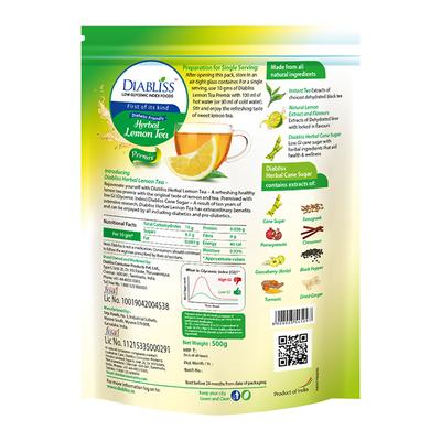Diabliss Diabetic Friendly Herbal Lemon Tea 500 gm - Herbal/Green Teas