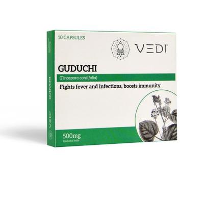 VEDI Guduchi 500 mg Capsule (Pack of 10 x 10's) - Giloy