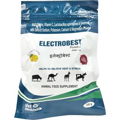 Vet Mankind Electrobest Powder - Orange 300 gm - Feed Supplement