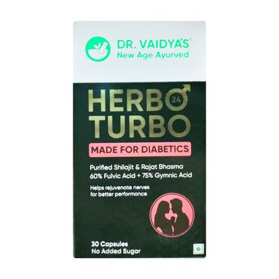 Dr. Vaidya's Herbo 24 Turbo Diabetics Capsule (No Added Sugar) 30's - Diabetes (Fitness)