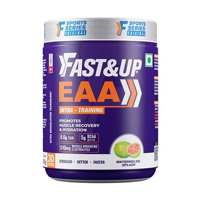 Fast&Up EAA Intra Training Supplement (30 Servings) - Watermelon Splash Flavour 390 gm - Workout Essentials
