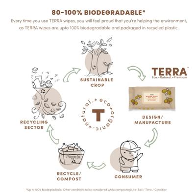 Terra Pure Water Baby Wipes 70's - Diapers & Wipes
