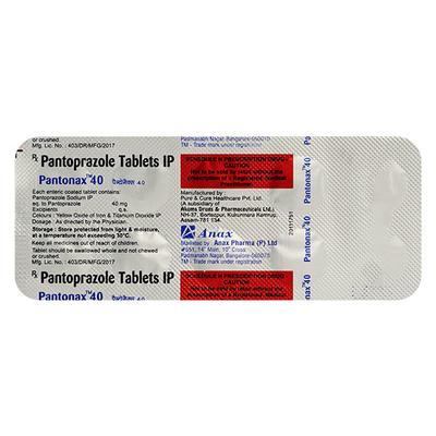 PANTONAX 40mg Tablet 10's - Ulcer/Reflux/Flatulence-Aaa