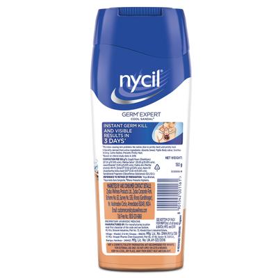Nycil Germ Expert Prickly Heat Powder - Cool Sandal 150 gm - Talcum Powders
