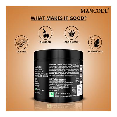 Mancode Face Scrub - Caffeine 100 gm - Face Scrubs