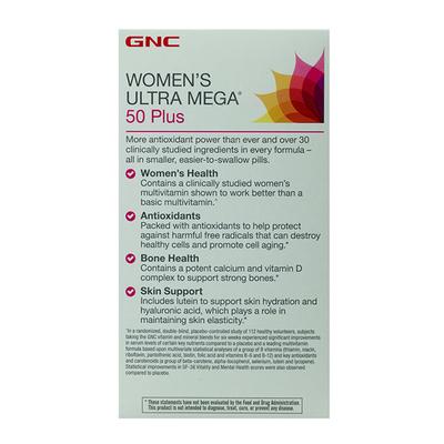 GNC Women's Ultra Mega 50 Plus Timed Release Caplet 120's - Sexual Care