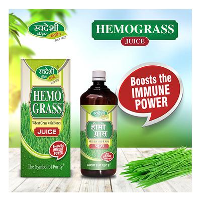 Swadeshi Ayurved Hemo Grass Ras Juice 500 ml - Ayurvedic Juices