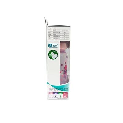Pigeon Peristaltic Clear Nursing Bottle Rpp for Girl - Pink 240 ml - Feeding & Nursing