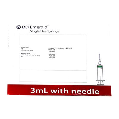BD Emerald Single Use Syringe 3 ml With Needle 23G - Surgical Instruments