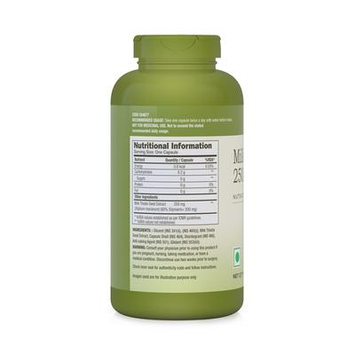 GNC Herbal Plus Milk Thistle 250 mg Capsule 90's - Herbal Dietary Supplement