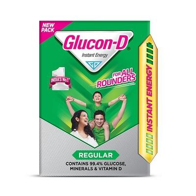 Glucon-D Instant Energy Powder - Regular (Refill) 200 gm - Energy Drinks