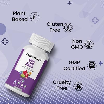 FixUpHealth Skin Hair Nails Supplement Tablets 60's - Multi-Vitamins