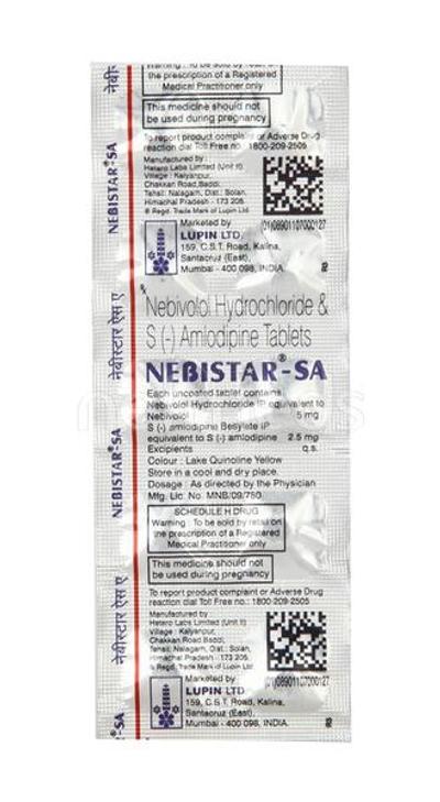 Nebistar SA Tablet 10'S - Hypertension-Bet