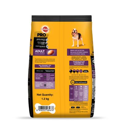 Pedigree Pro Adult Small Breed 1200 gm - Petfood