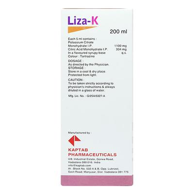 LIZA K Syrup 200ml - Supplements-Sup