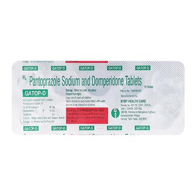 Gatop D Tablet 10'S - Ulcer/Reflux/Flatulence-Aaa