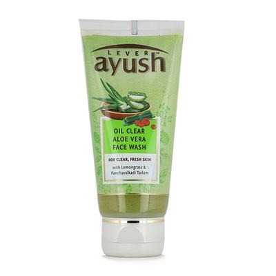 Lever Ayush Oil Clear Face Wash - Aloe Vera 40 gm - Face Wash & Cleansers