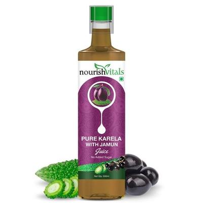 NourishVitals Pure Kerala with Jamun Juice 500 ml - Ayurvedic Juices