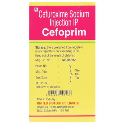 Cefoprim 1.5gm Injection 1's - Bacterial Infections-Cep