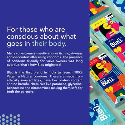 Bleu High Grade Natural Latex Dotted Condoms (Pack of 2 X 8's) - Plain/Flavoured Condoms