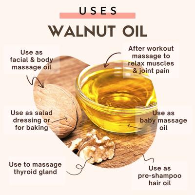 Essentia Extracts Pure Cold Pressed Oil - Walnut 250 ml - Massage Oils
