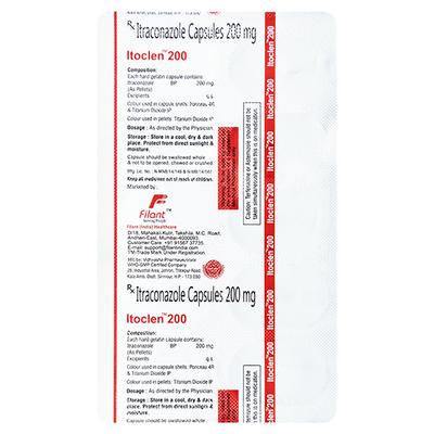 ITOCLEN 200 Capsule 10's - Fungal Infections-Anf