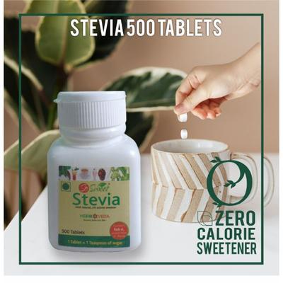 So Sweet 100% Natural 0% Calories Sweetener Stevia Tablets 600's - Sugar Substitute