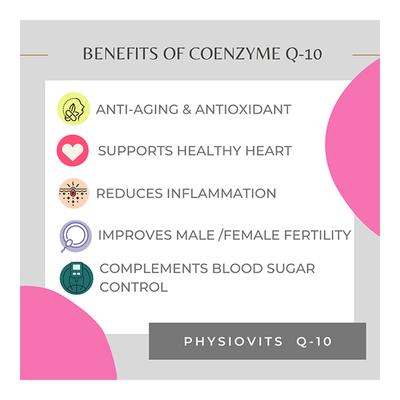 Physiovits Coenzyme Q10 Capsule (Pack of 3 x 10's) - Co-Q