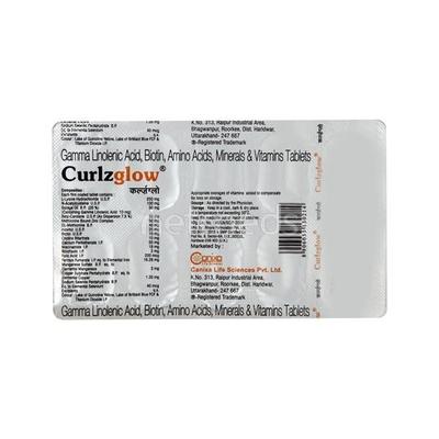 Curlzglow Tablet 10'S - Supplements-Vam